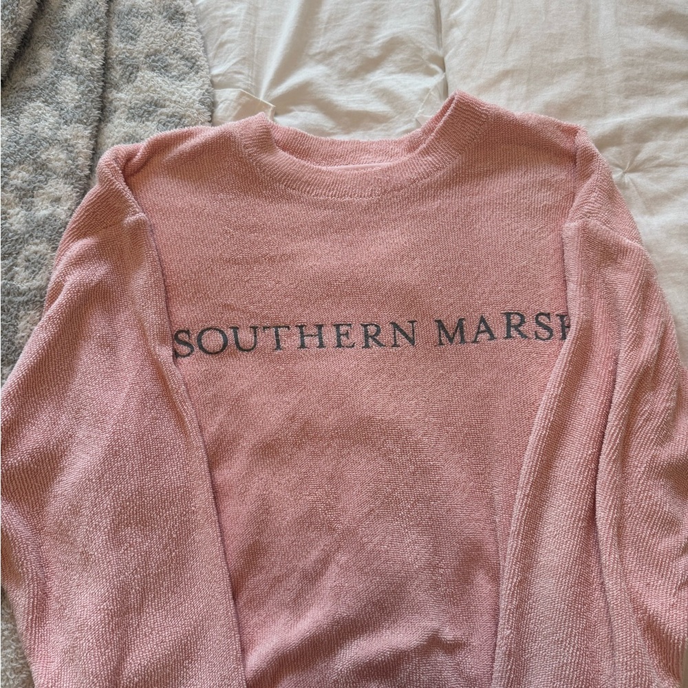 Southern Marsh Pink Crewneck Sweater